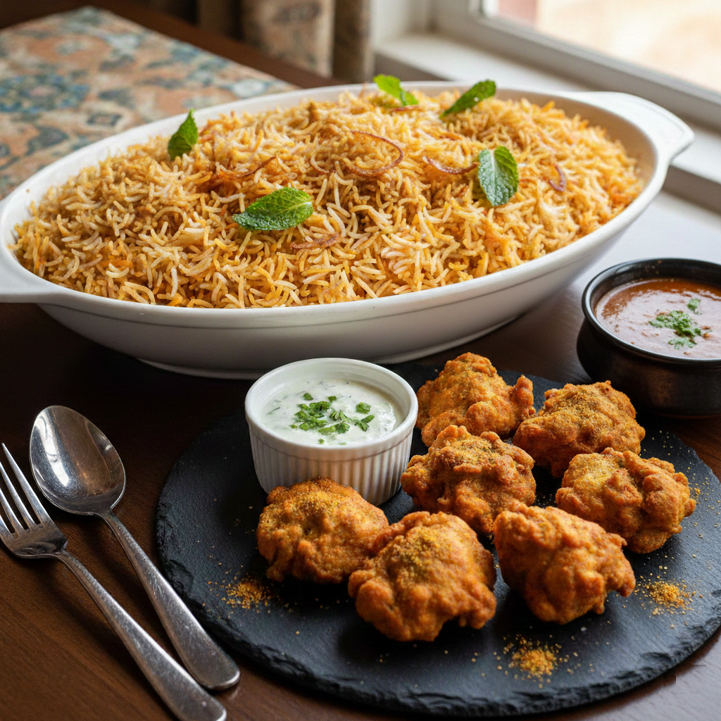 Biriyani Rice Polau Pakoda