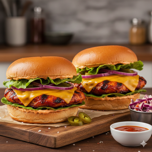 Hot Peri-Peri Chicken Burger (2Pcs)