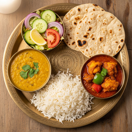 Chicken curry meal