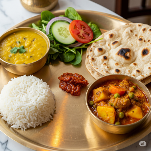 Mix veg curry meal