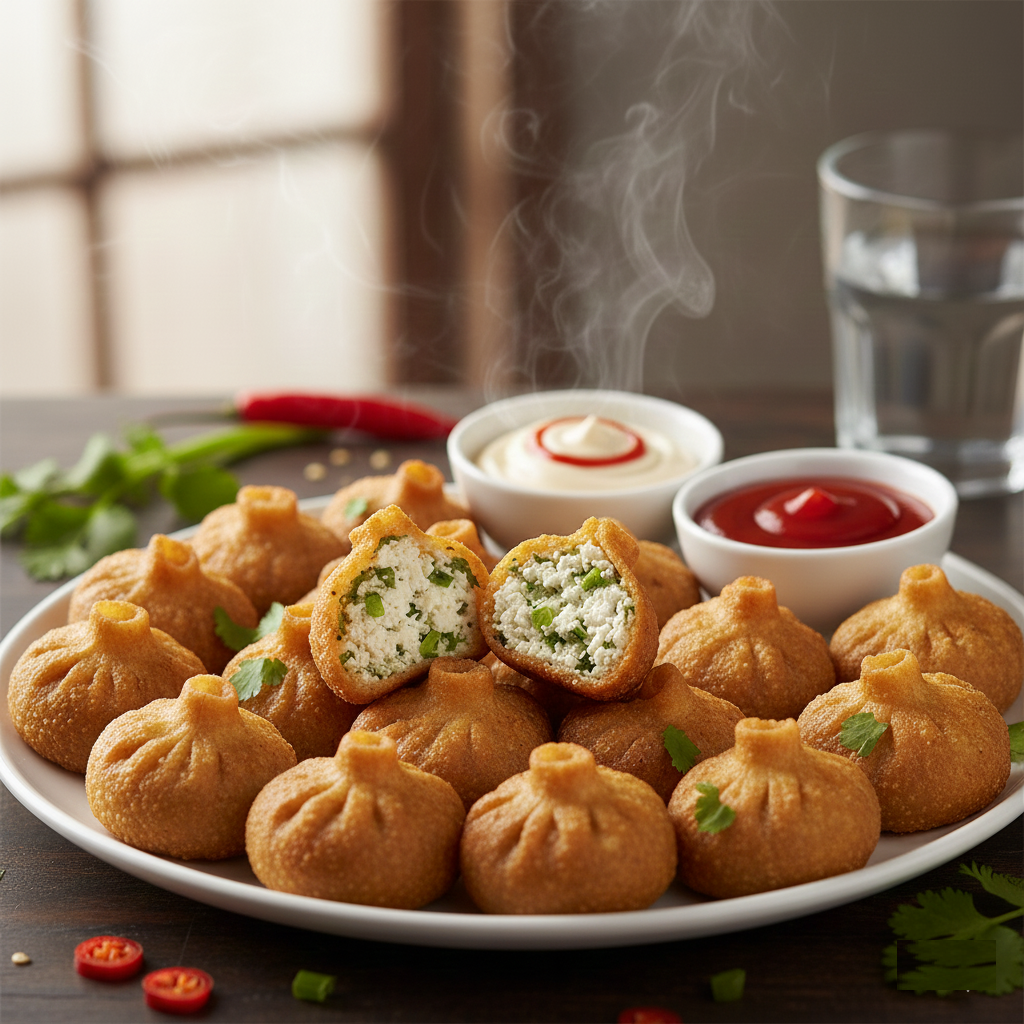 Fried Paneer Momos (14 Pcs)